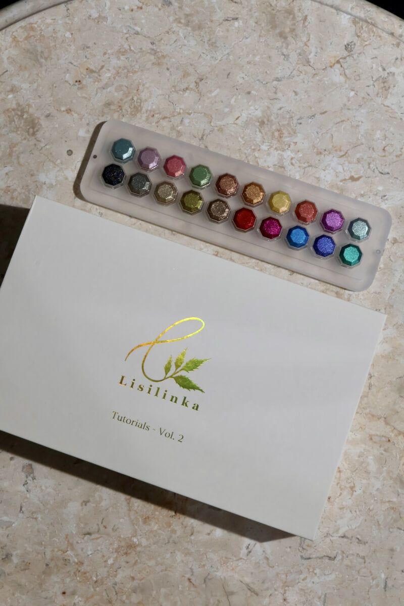 Cores e embalagem do Lisilinka Tutorial Set Vol. 2