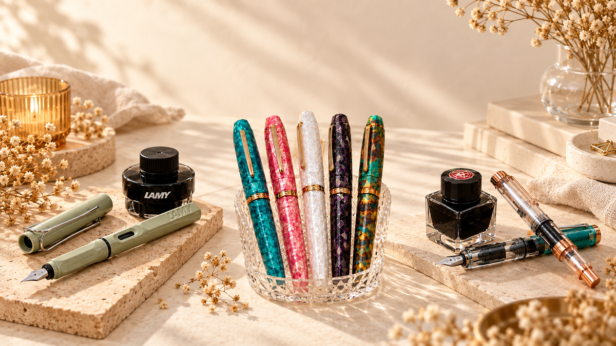 LAMY, BENU e TWSBI em uma seleção especial.