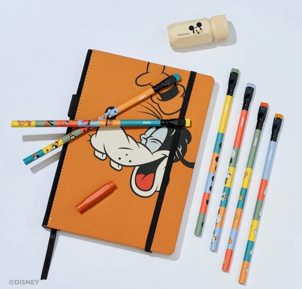 Blackwing Disney Goofy e Pluto caderno lápis e acessórios