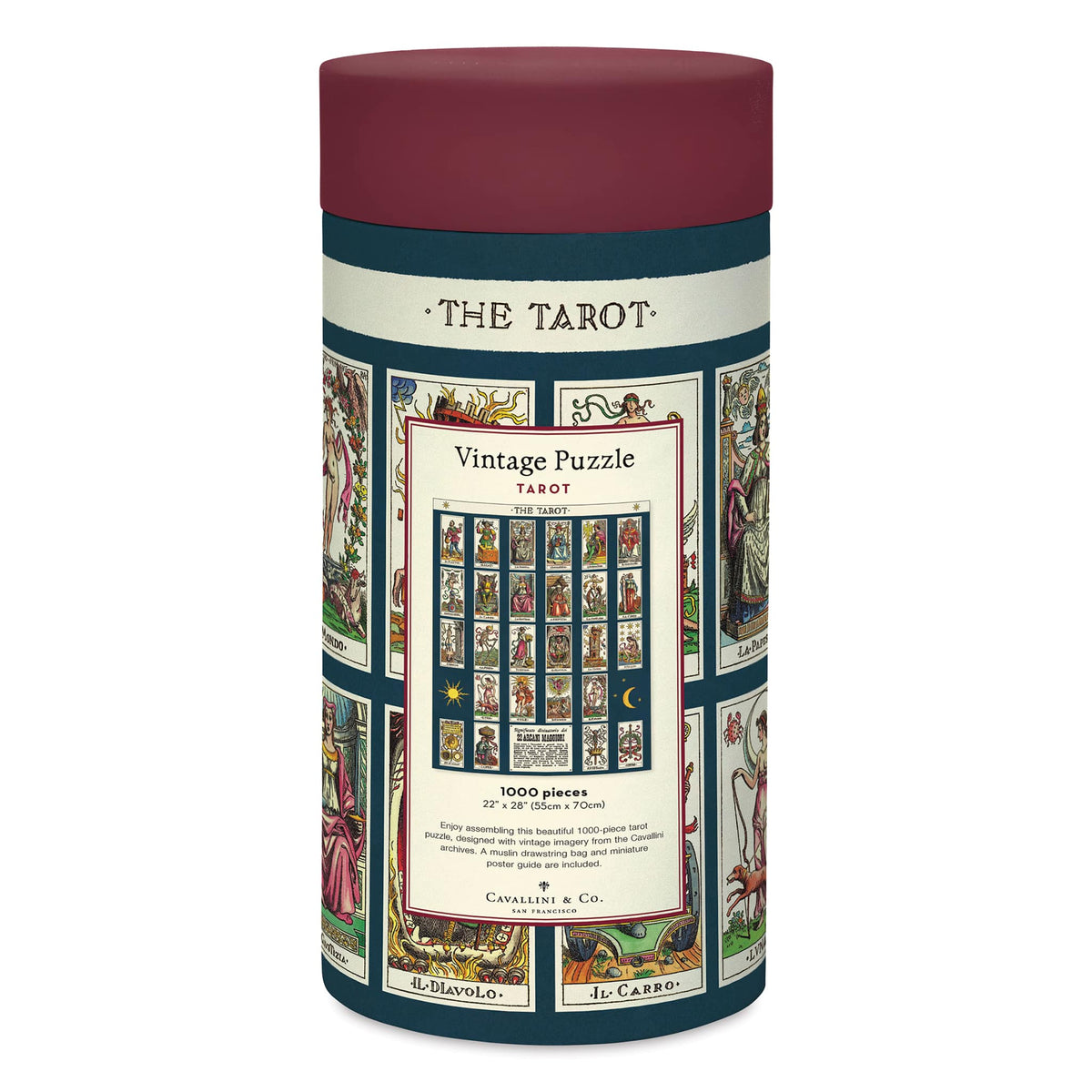 Cavallini & Co. Tarot — verso da embalagem