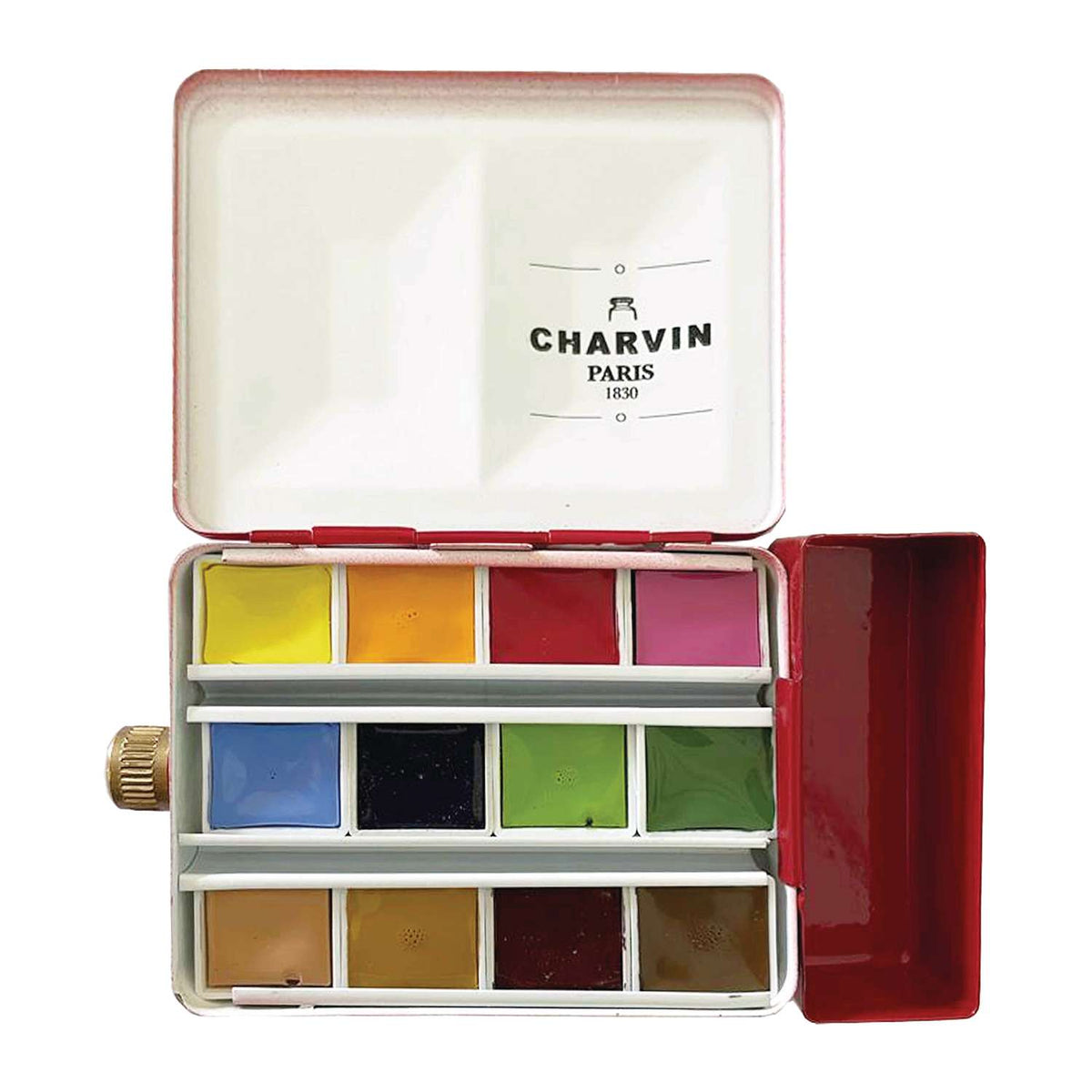 Charvin Aquarela Extrafina – Water Tank Box Cardinal Red | 12 Cores