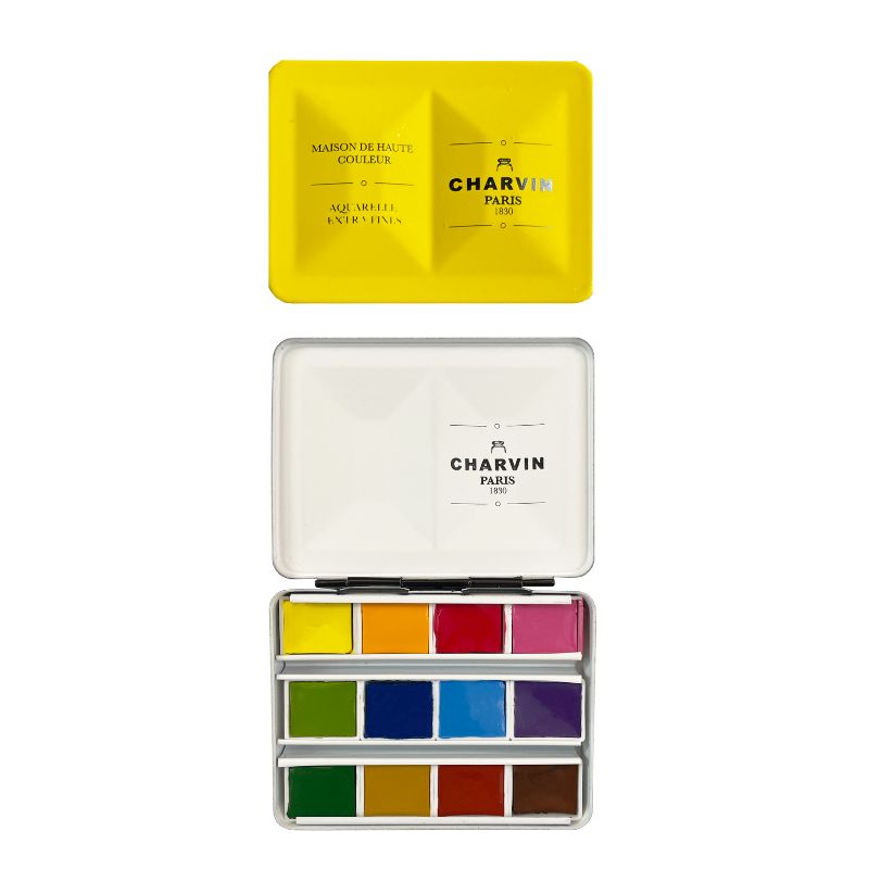 Charvin Aquarela Extrafina – Mini Tin Golden Yellow | 12 Cores
