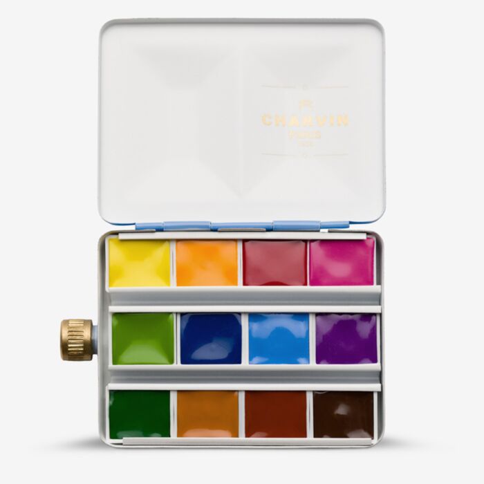 Charvin Aquarela Extrafina – Water Tank Box Royal Blue | 12 Cores