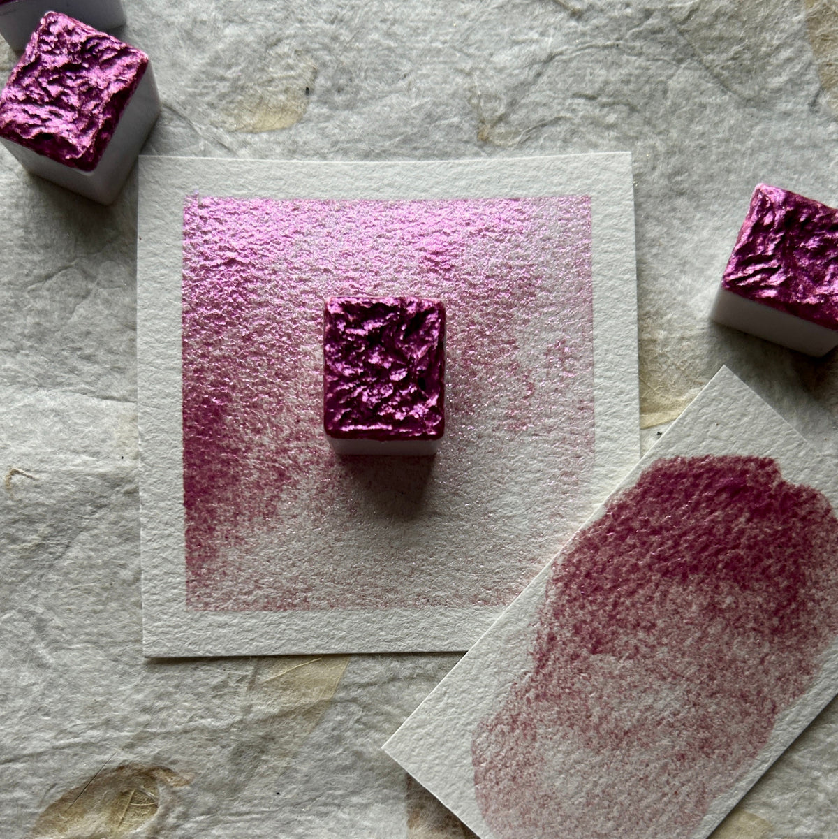 Claire Chi Studio — Mauve Pink Sparkle — amostra de cor