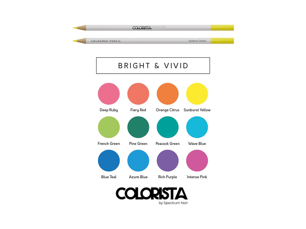 Spectrum Noir Colorista — Bright & Vivid — 12 Lápis de Cor — imagem 1