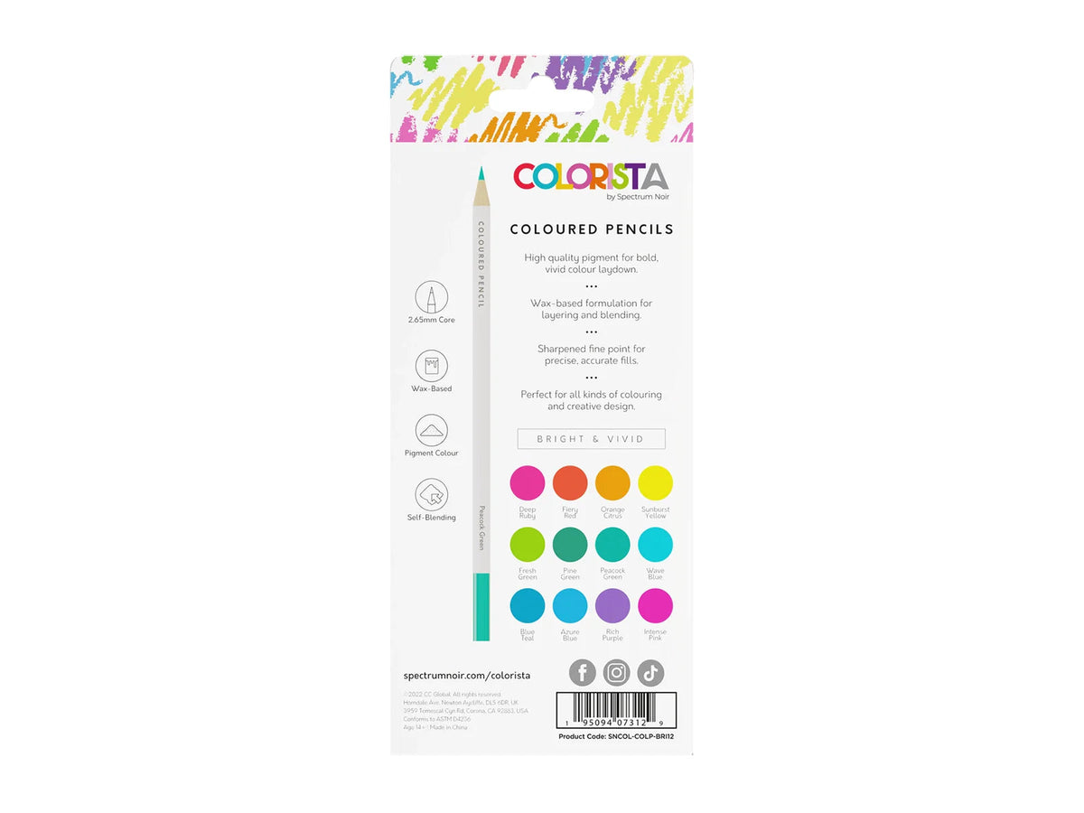 Spectrum Noir Colorista — Bright & Vivid — 12 Lápis de Cor — imagem 5