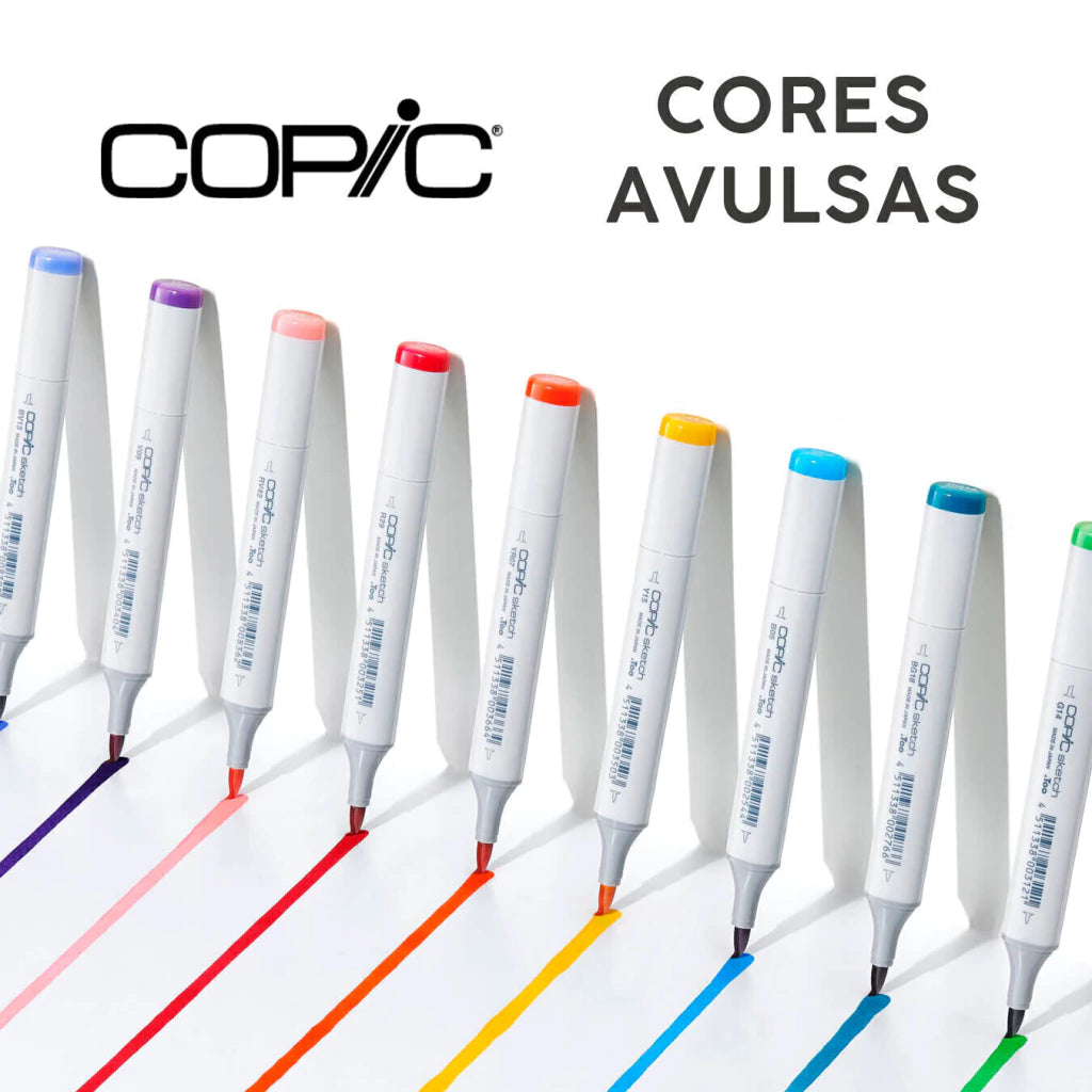 18 marcadores Copic Sketch escolhidos na live