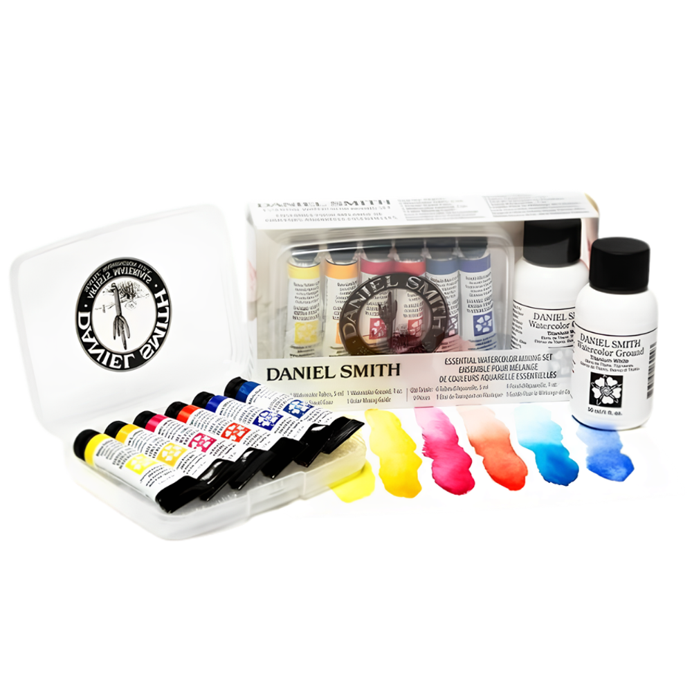 Kit Aquarela Daniel Smith Essentials Mixing – 6 Tubos de 5 ml + Ground 30 ml — conjunto