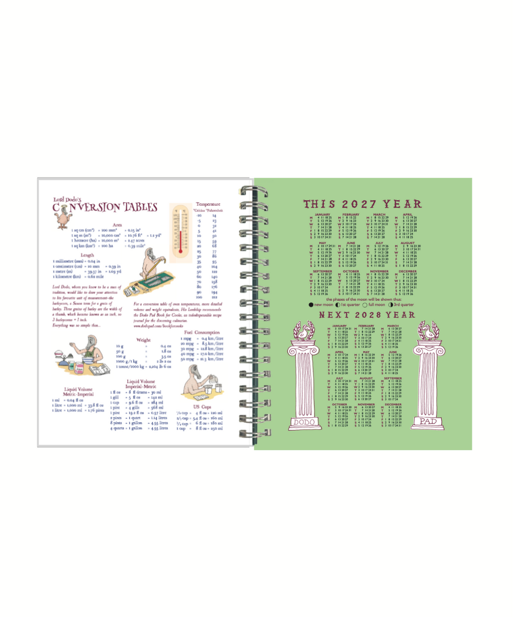 Dodo Pad 2027 HARD COVER — Agenda de Mesa Capa Dura — detalhe interno 2
