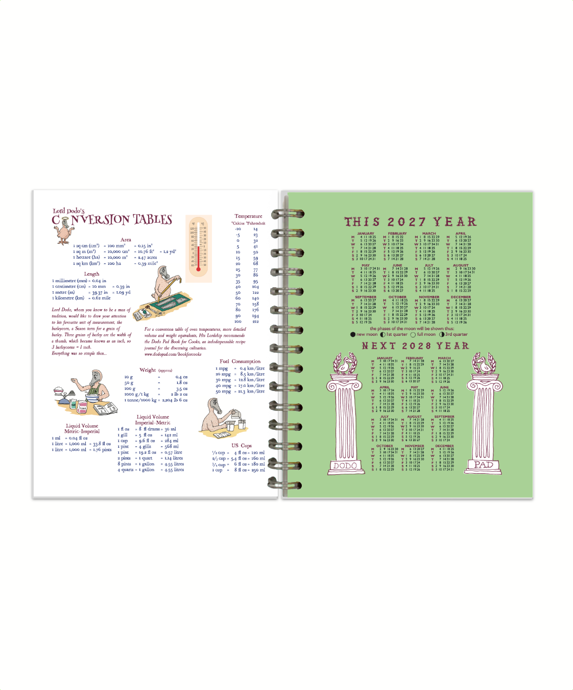 Dodo Pad 2027 Mini — Agenda de Bolso — detalhe interno 2