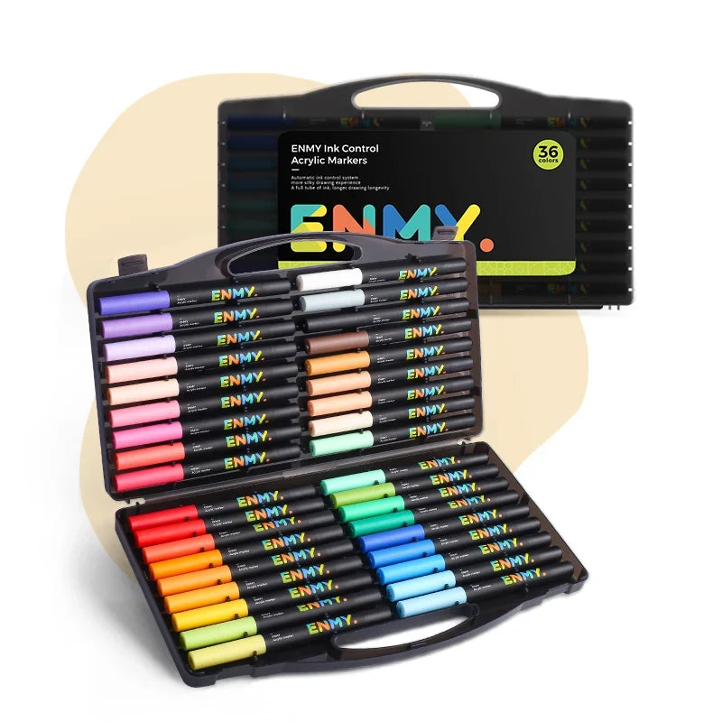 ENMY Direct Liquid Acrylic: conjunto com 36 cores