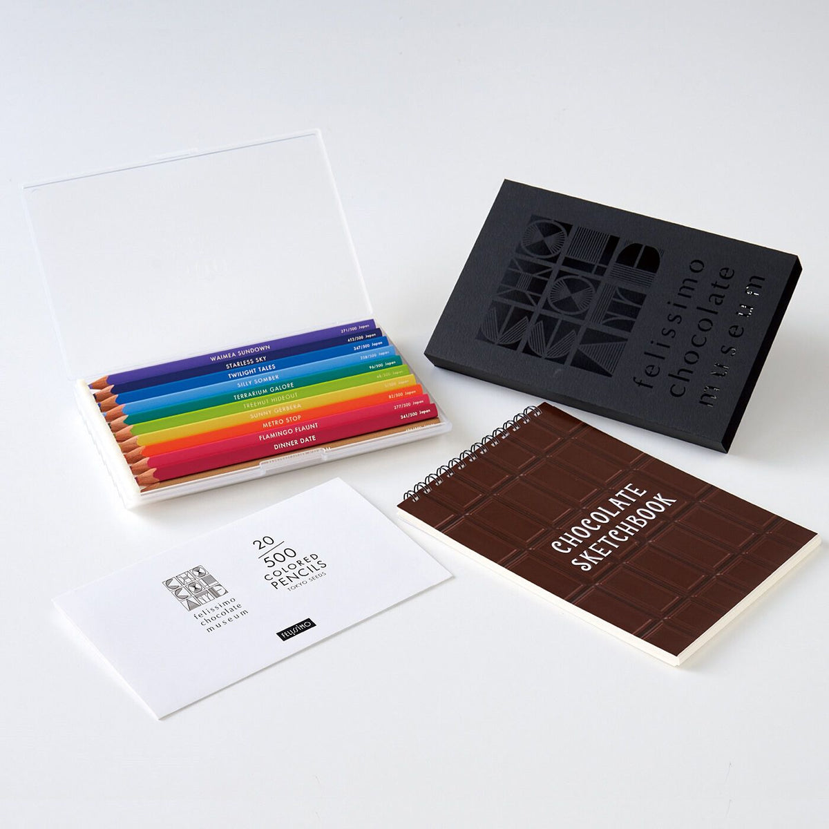 Felissimo 500 Colors — Chocolate Buyer’s Selection (20 cores) — imagem 3