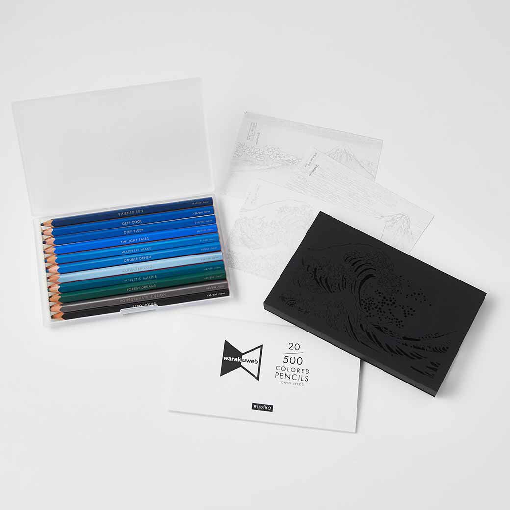 Felissimo 500 Colors — Hokusai Colored Pencils (20 cores) — imagem 2