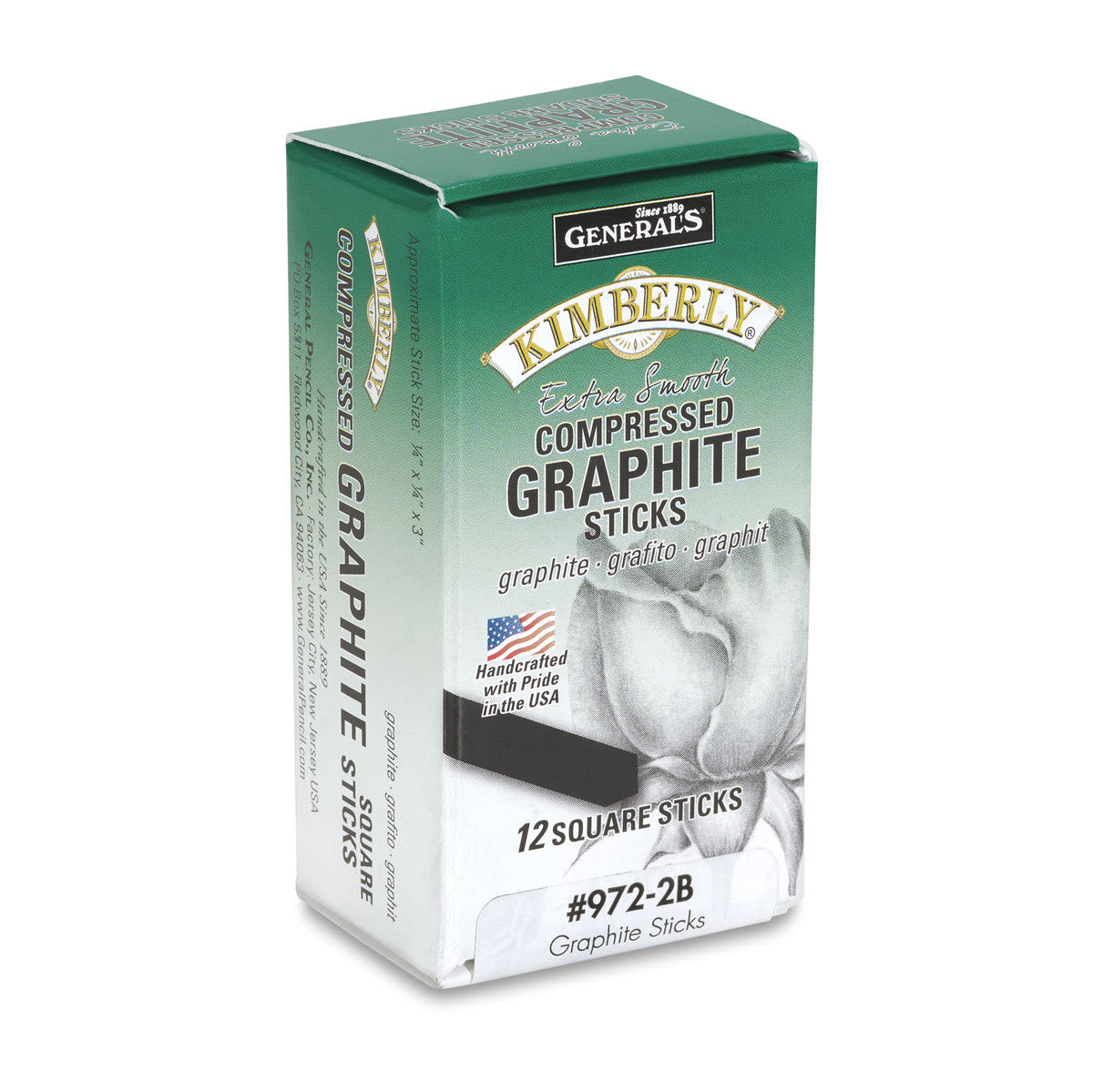 General's Kimberly Graphite Sticks - 2B, Pack of 12