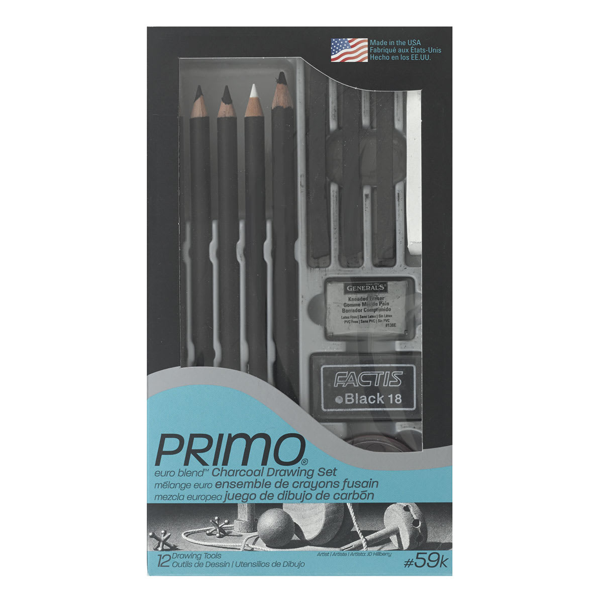 General's Primo Euro Blend Charcoal - Drawing Set