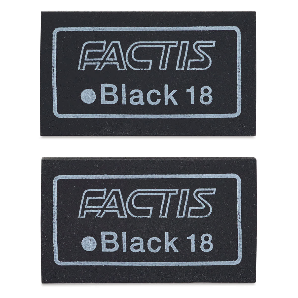 General's Factis Soft Black Erasers - Pkg of 2