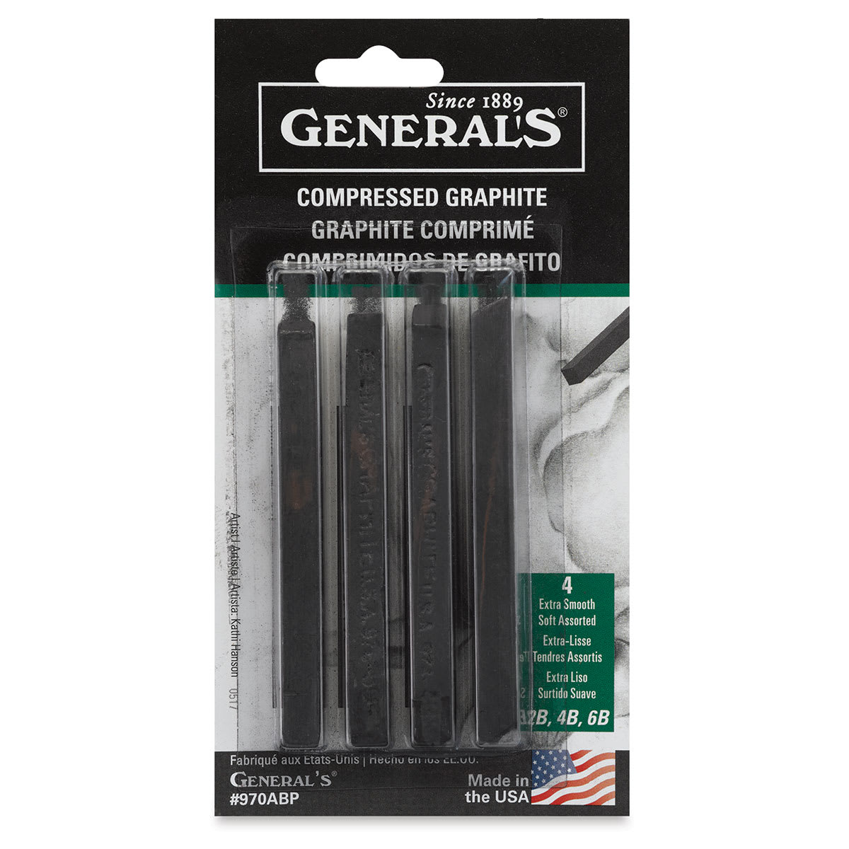 General's Kimberly Graphite Sticks - Assorted , Set of 4