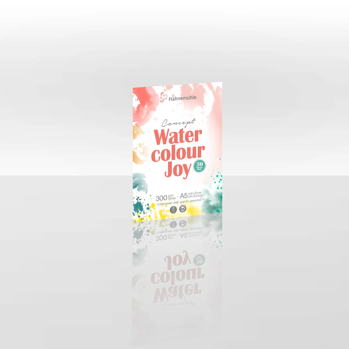 Bloco para Aquarela Hahnemühle Concept Watercolour Joy A5 300 g/m² • 50 folhas