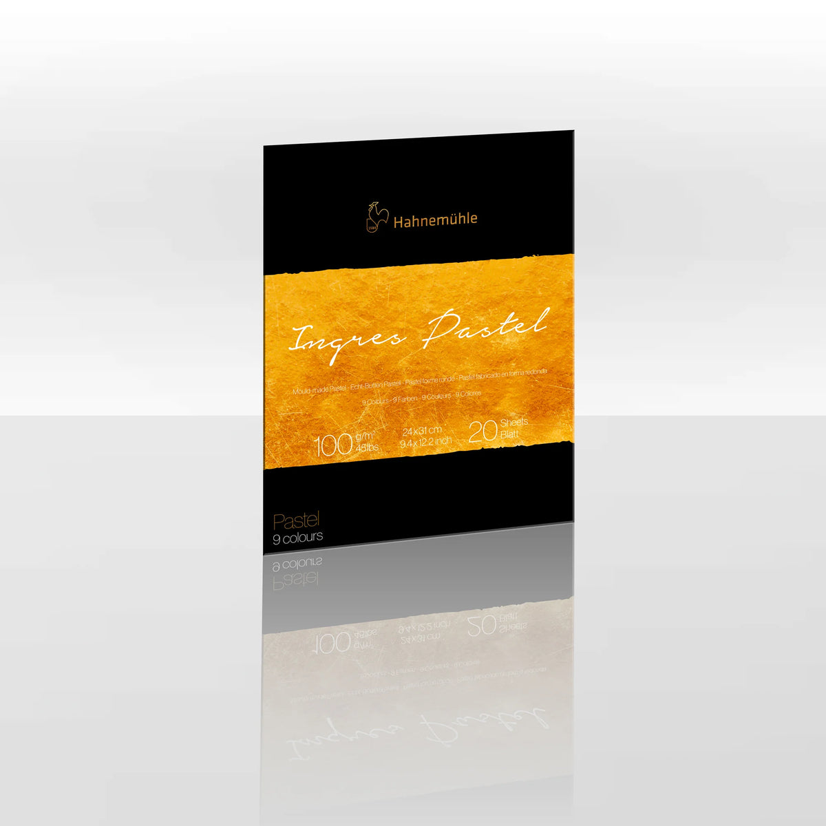 Bloco Hahnemühle The Collection Ingres/Pastel 9 Cores 24 × 31 cm • 20 folhas