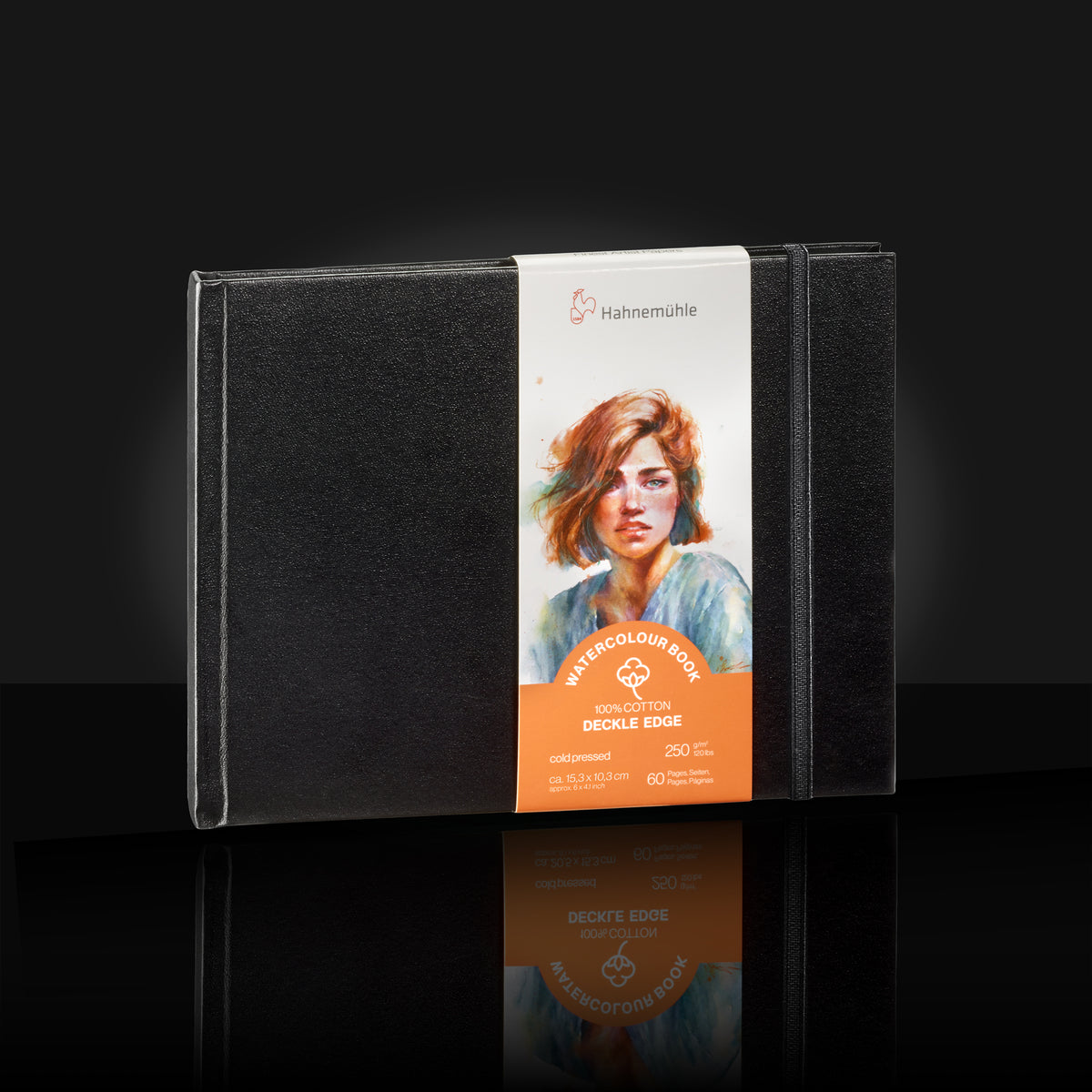 Caderno de Aquarela Artesanal Hahnemühle 250 g/m² 15,3 × 10,3 cm • 30 folhas