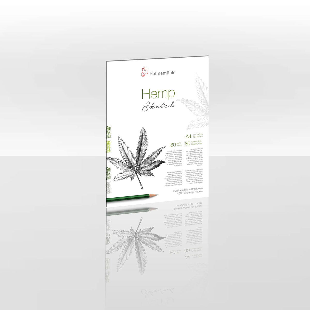 Bloco de Desenho Hahnemühle Hemp Sketch A4 80 g/m² • 80 folhas