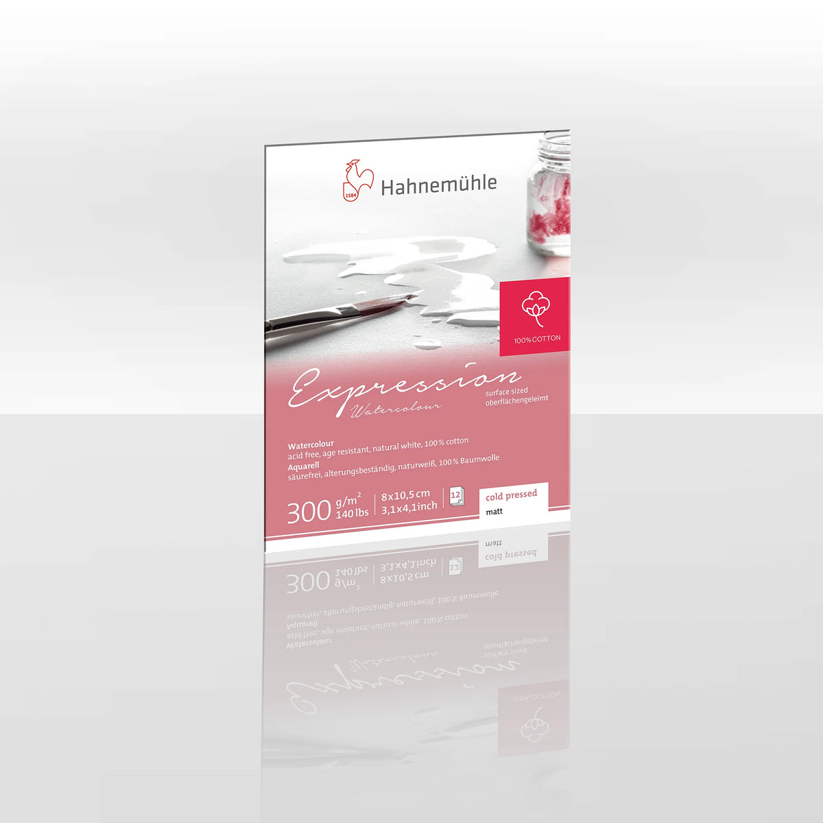 Mini Bloco Hahnemühle Expression 300 g/m² 8 × 10,5 cm • 12 folhas