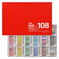 Conjunto Holbein W422 de aquarela profissional com 108 cores