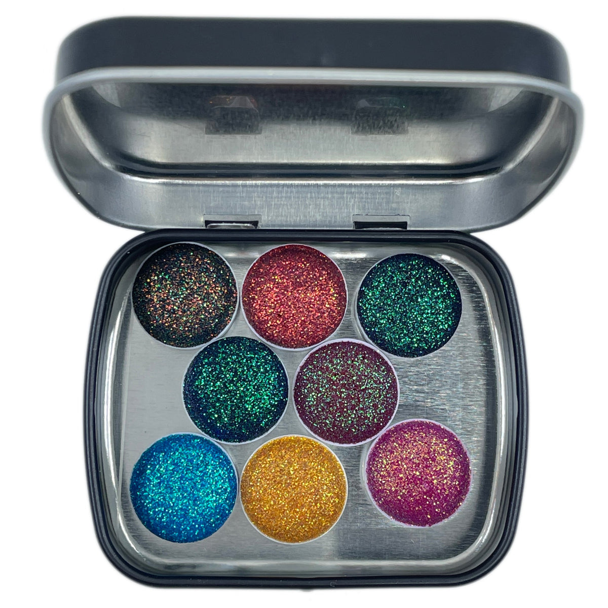 IUILE Button B Glitter Set em estojo metálico