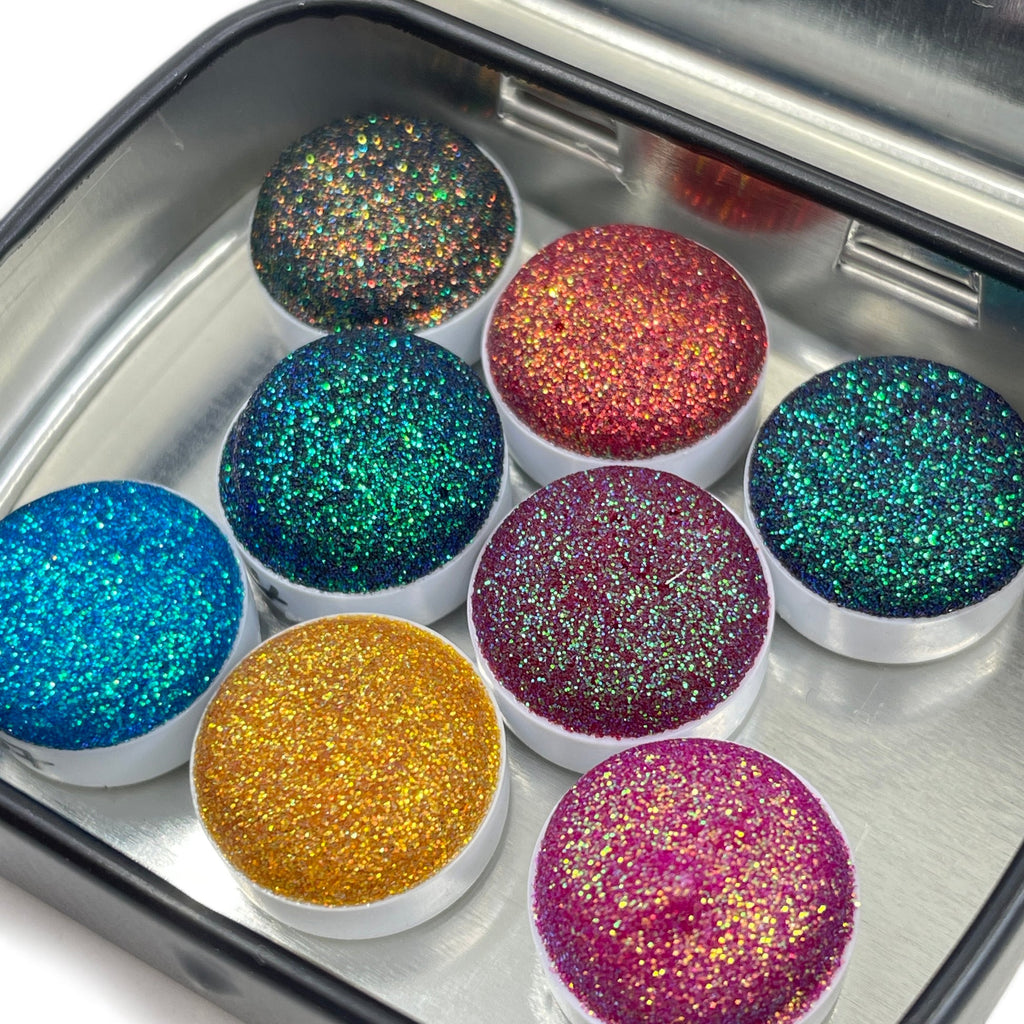 Aquarelas artesanais IUILE Button B Glitter
