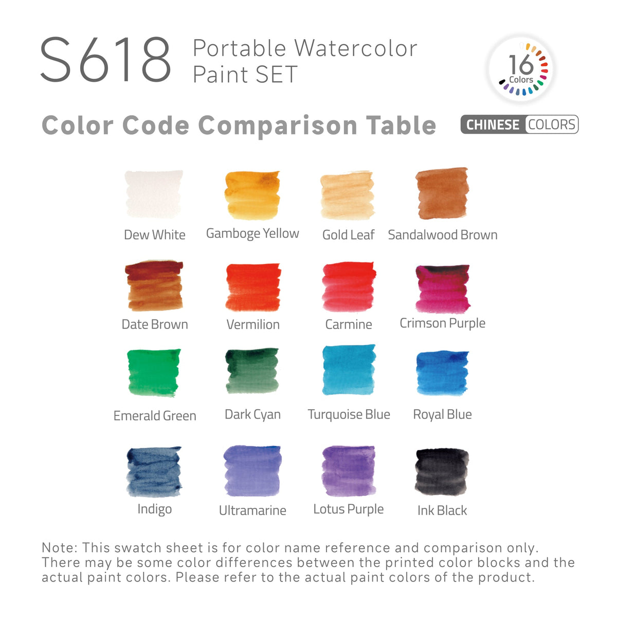 Kit Aquarela Languo Portátil 4 em 1 — 16 Cores Chinesas — imagem 5