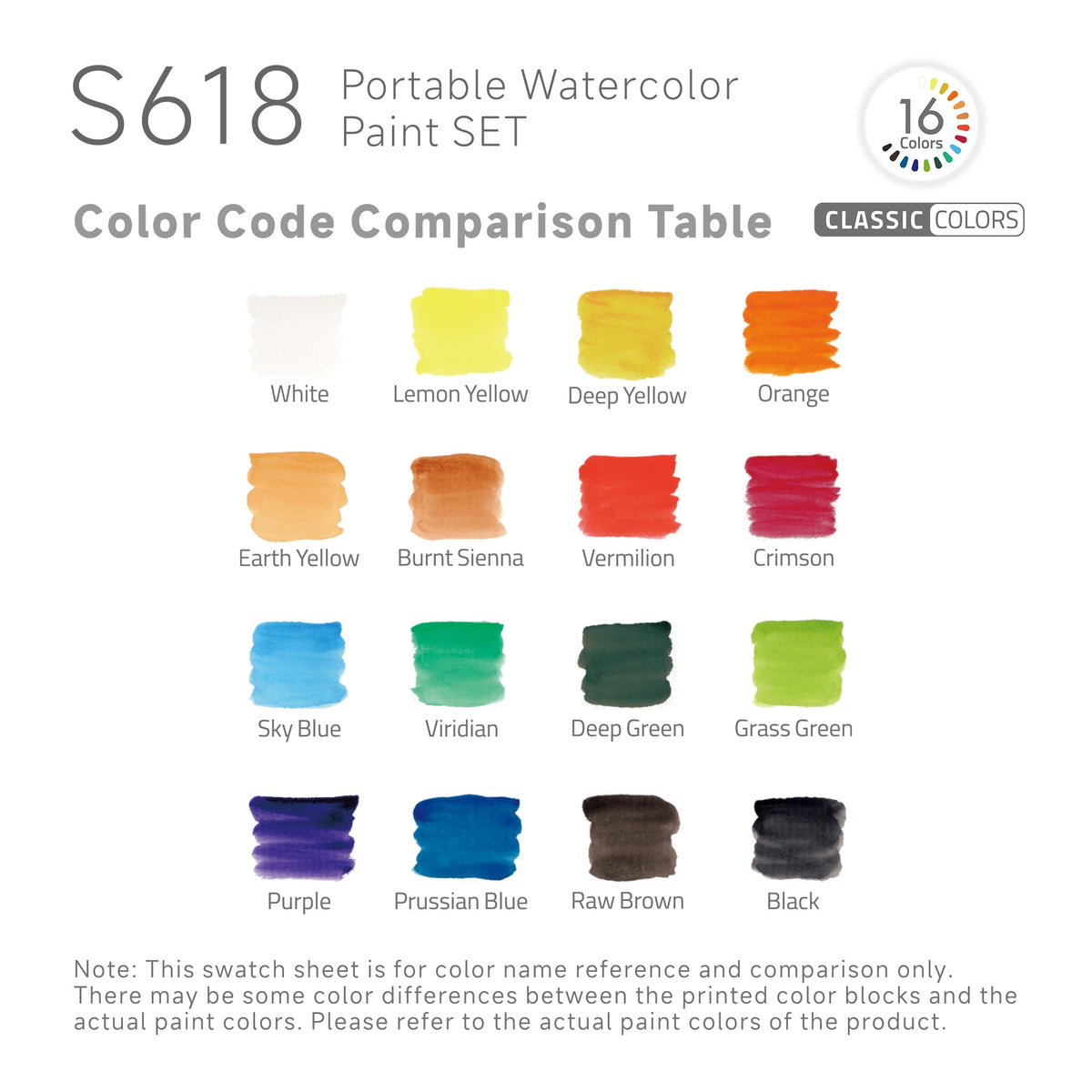 Kit Aquarela Languo Portátil 4 em 1 — 16 Cores Clássicas — imagem 5