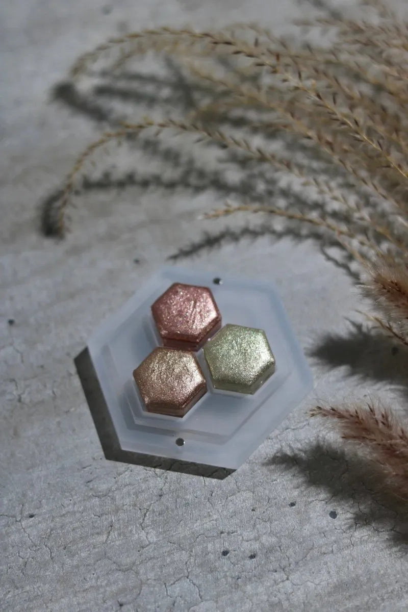 Kit de tintas Lisilinka 3 cores - Holo Set of Three (Gold, Copper, Rosé)