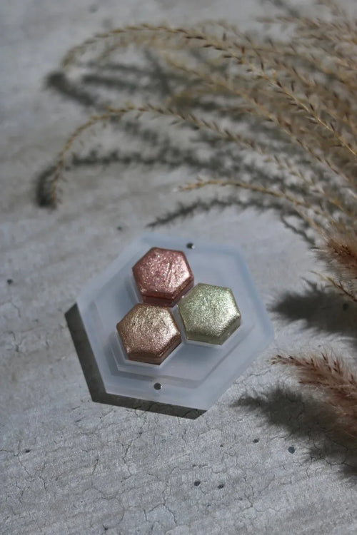 Kit de tintas Lisilinka 3 cores - Holo Set of Three (Gold, Copper, Rosé)