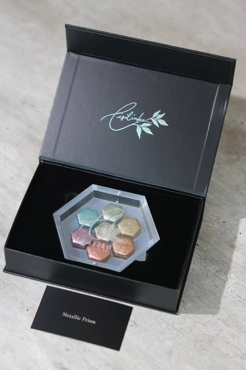 Kit de tintas Lisilinka 7 cores - Metallic Prism