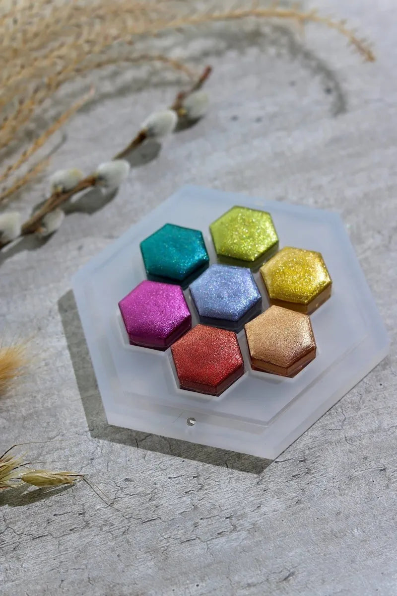 Kit de tintas Lisilinka 7 Cores - Indian Summer