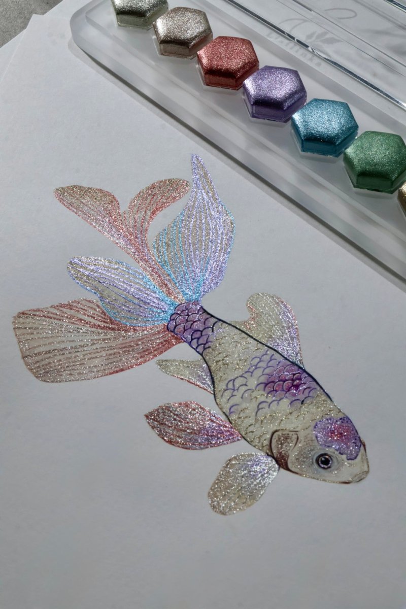 Aquarelas metálicas Aura da Lisilinka