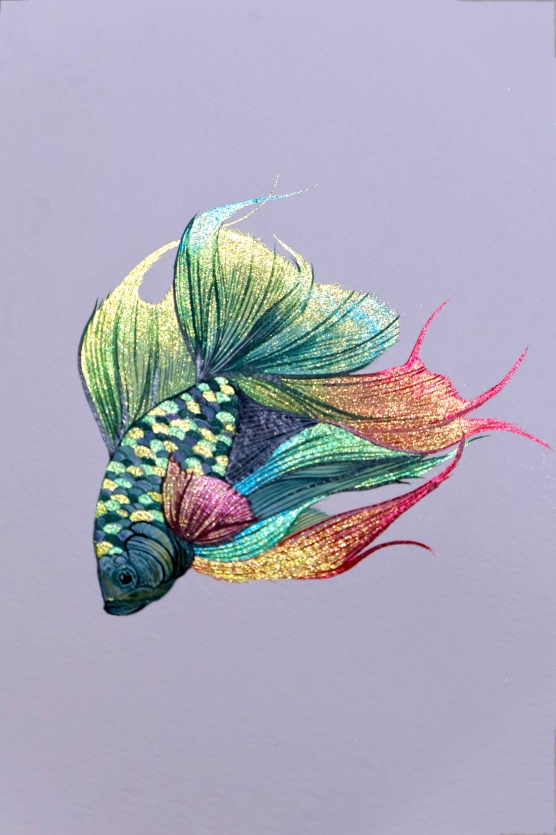 Aplicação das aquarelas metálicas Radiant Jewels Lisilinka