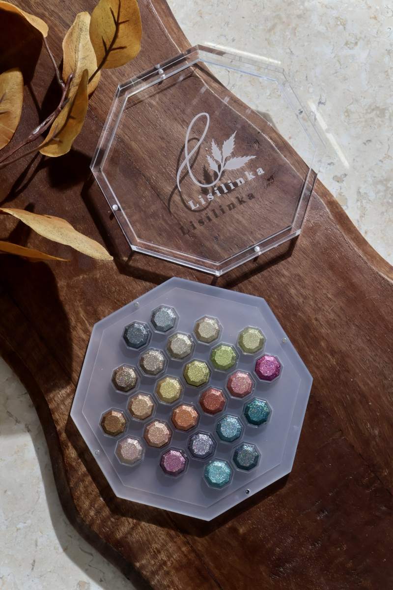 Lisilinka Season of Change - 24 aquarelas holográficas em Octagons
