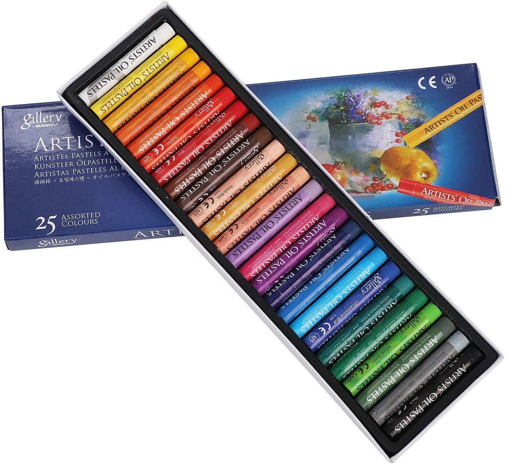 Mungyo Gallery Artists' Oil Pastels - conjunto 25 cores aberto