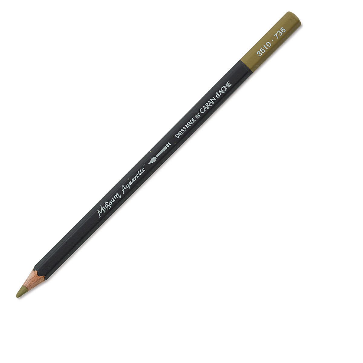 Caran d’Ache Museum Aquarelle - 736 Brown Olive 50% - lápis avulso