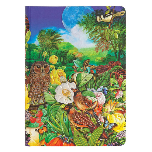 Caderno Paperblanks Moon Garden Midi sem pauta