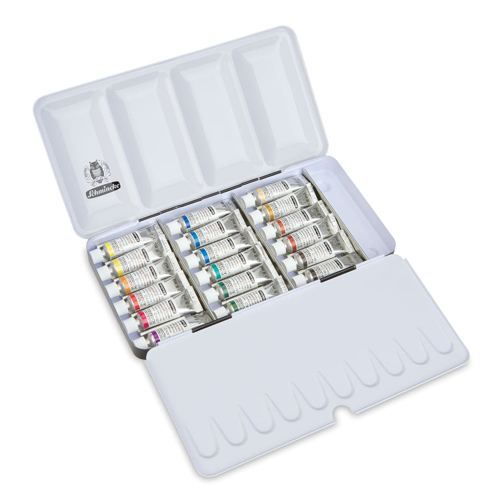 Estojo Schmincke Horadam Aquarell com 18 tubos de 5 ml
