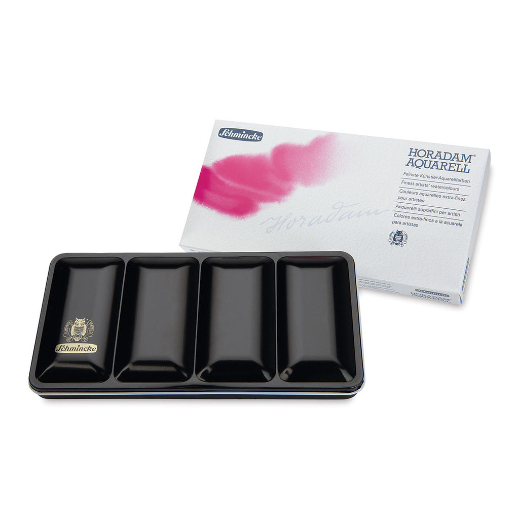 Embalagem do conjunto Schmincke Horadam Aquarell 18 cores