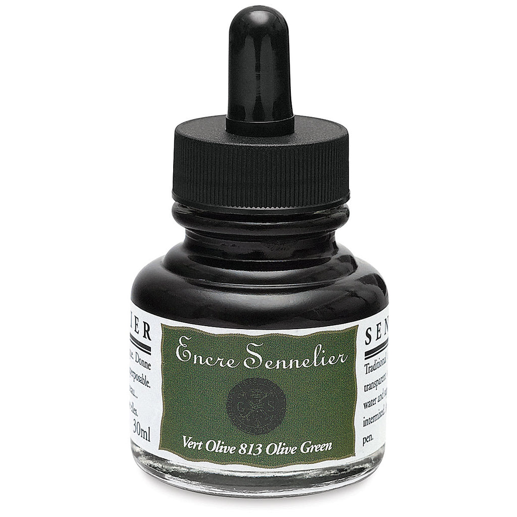 Tinta Sennelier Shellac Ink 30 ml - Verde Oliva