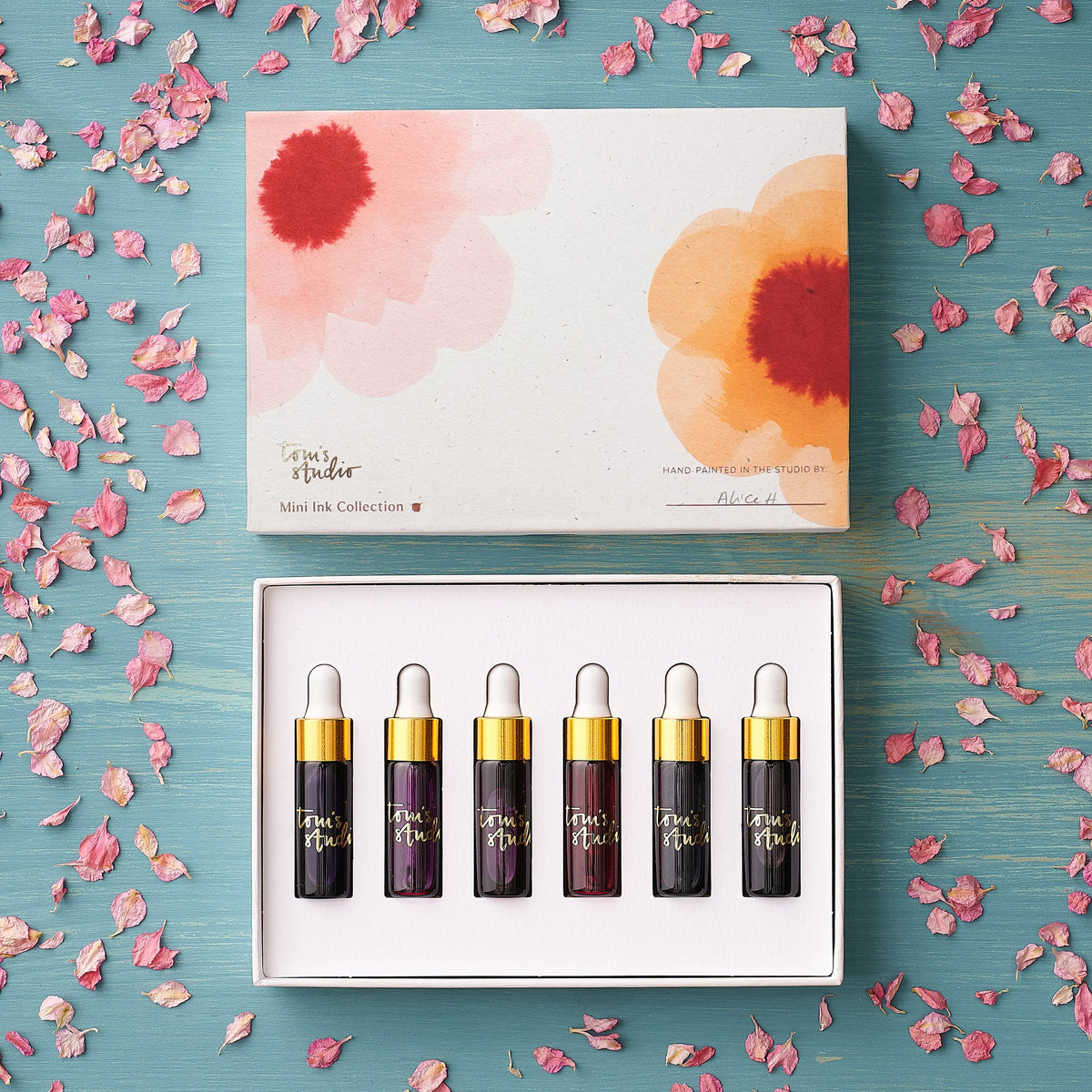 Sakura Mini Ink Collection com seis tintas