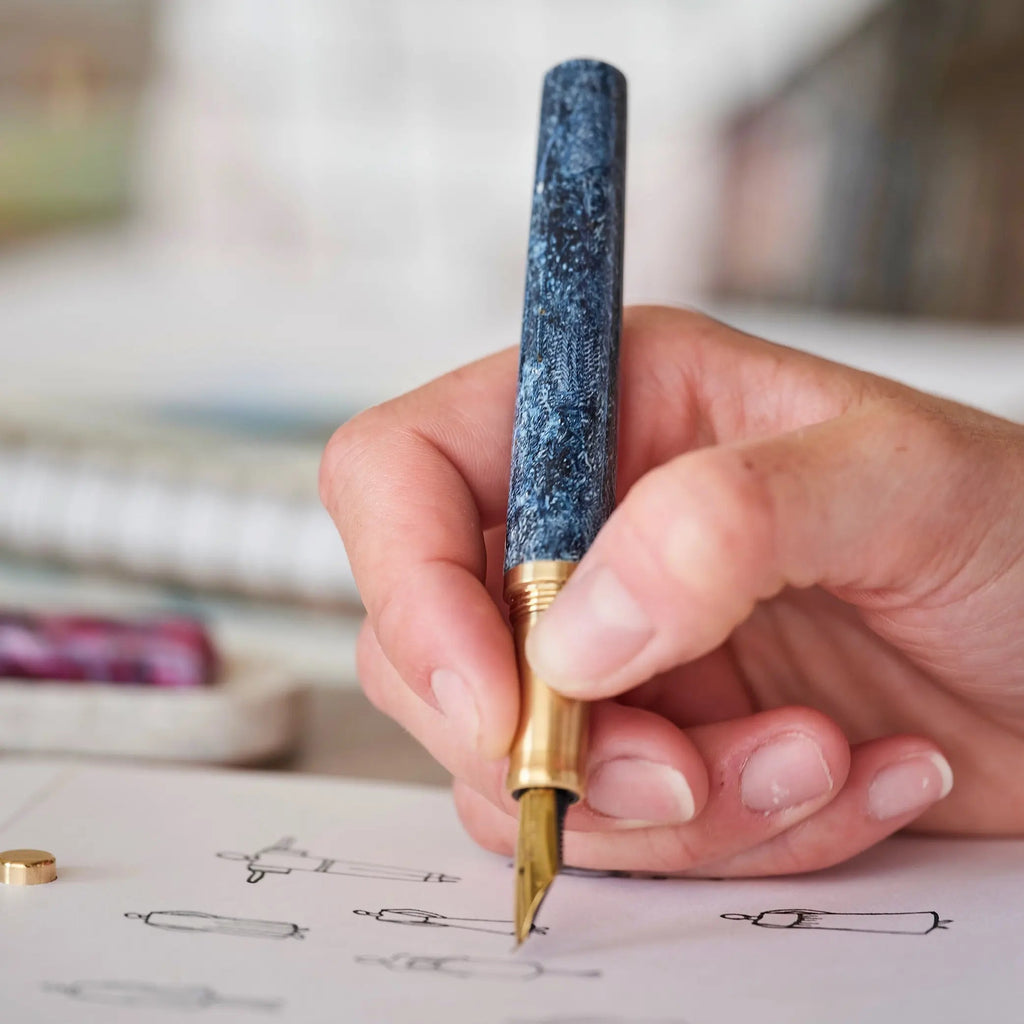 Tom’s Studio Handmade Fabreco Blue Denim — Caneta Artesanal — imagem 2