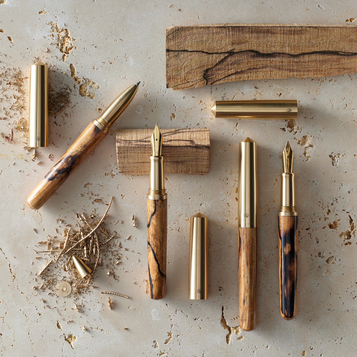 Tom’s Studio Handmade Olive Ash — Caneta Artesanal em Freixo-oliva — imagem 1