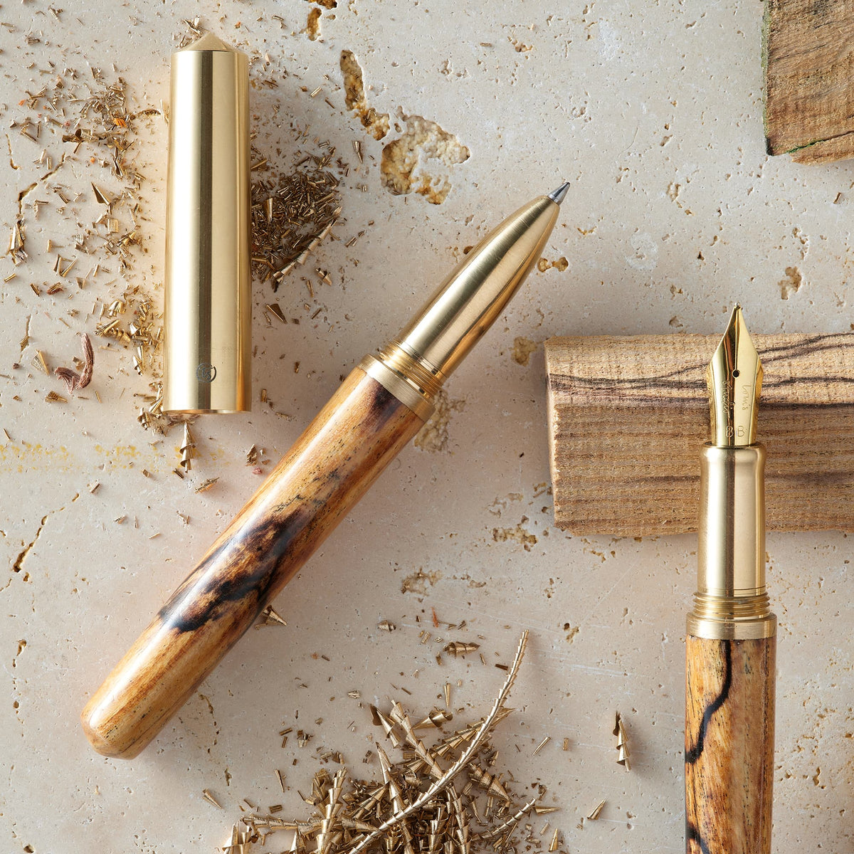 Tom’s Studio Handmade Olive Ash — Caneta Artesanal em Freixo-oliva — imagem 2