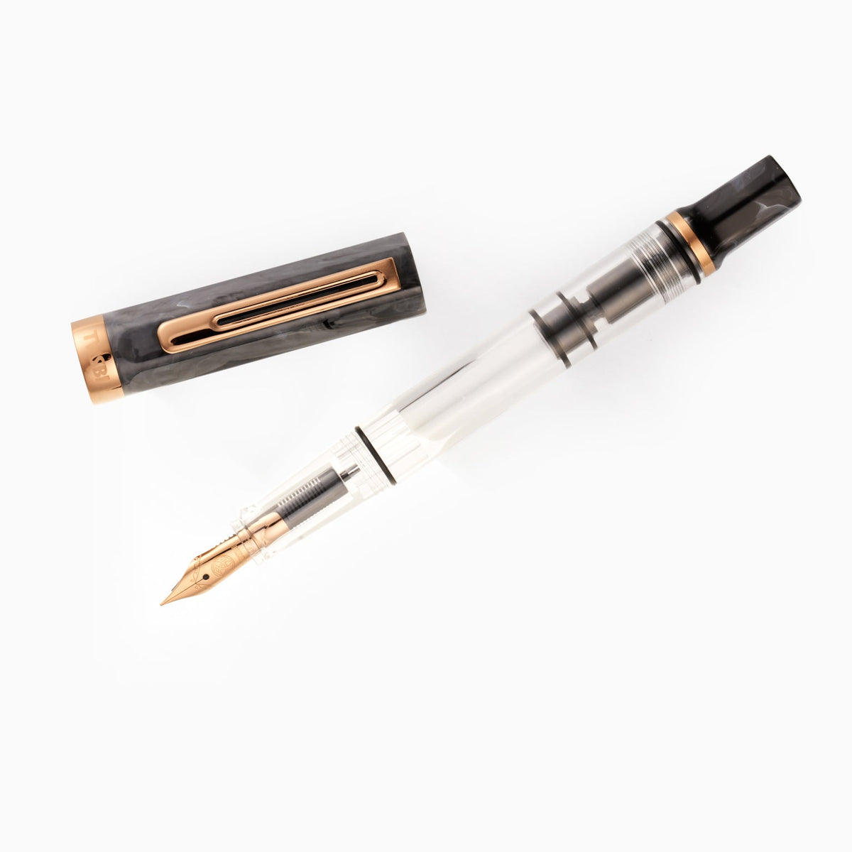 Caneta-Tinteiro TWSBI Eco Black Marble with Bronze