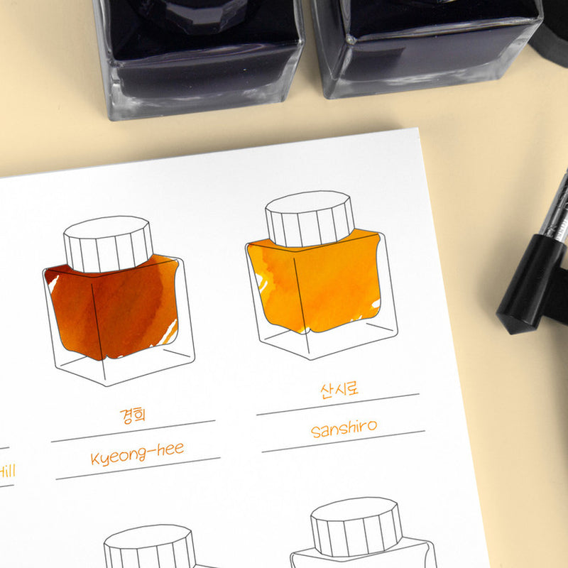 Detalhe das páginas do Wearingeul Swatch Book A5